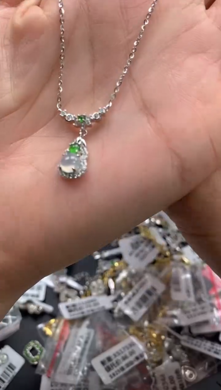 【闪购商品】翡翠戒指银S925镶嵌111111111     2