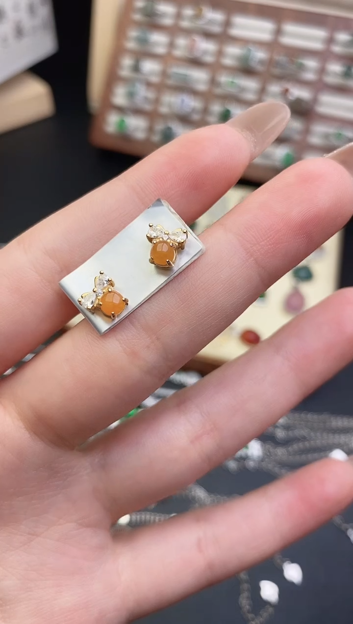 银S925镶嵌戒指翡翠0