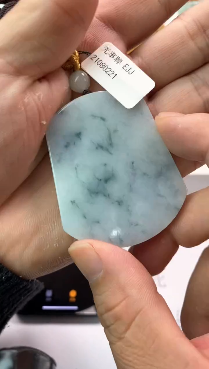 【闪购商品】翡翠颈饰未镶嵌无事牌
