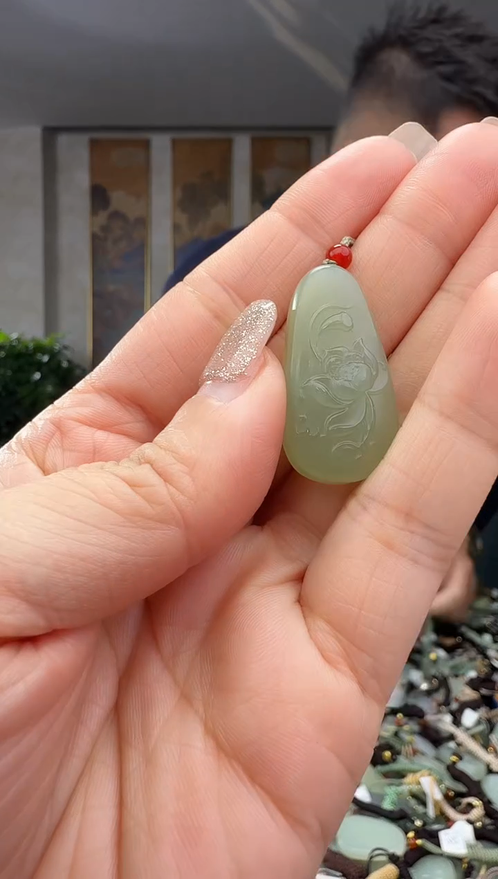颈饰未镶嵌和田玉拍一发一多样性发货