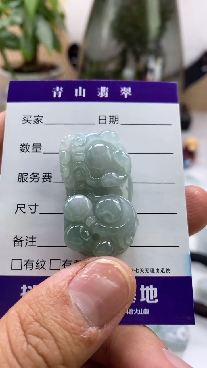 【闪购商品】翡翠颈饰未镶嵌多人霸王貔貅
