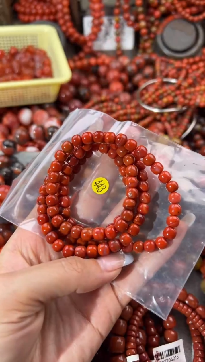 未镶嵌手串南红玛瑙6+