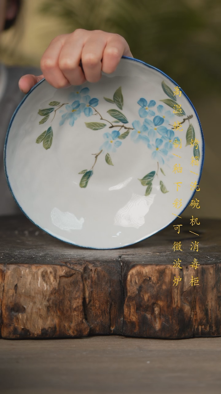 【闪购商品】碗景德镇高温釉下彩可微波烤箱洗碗机