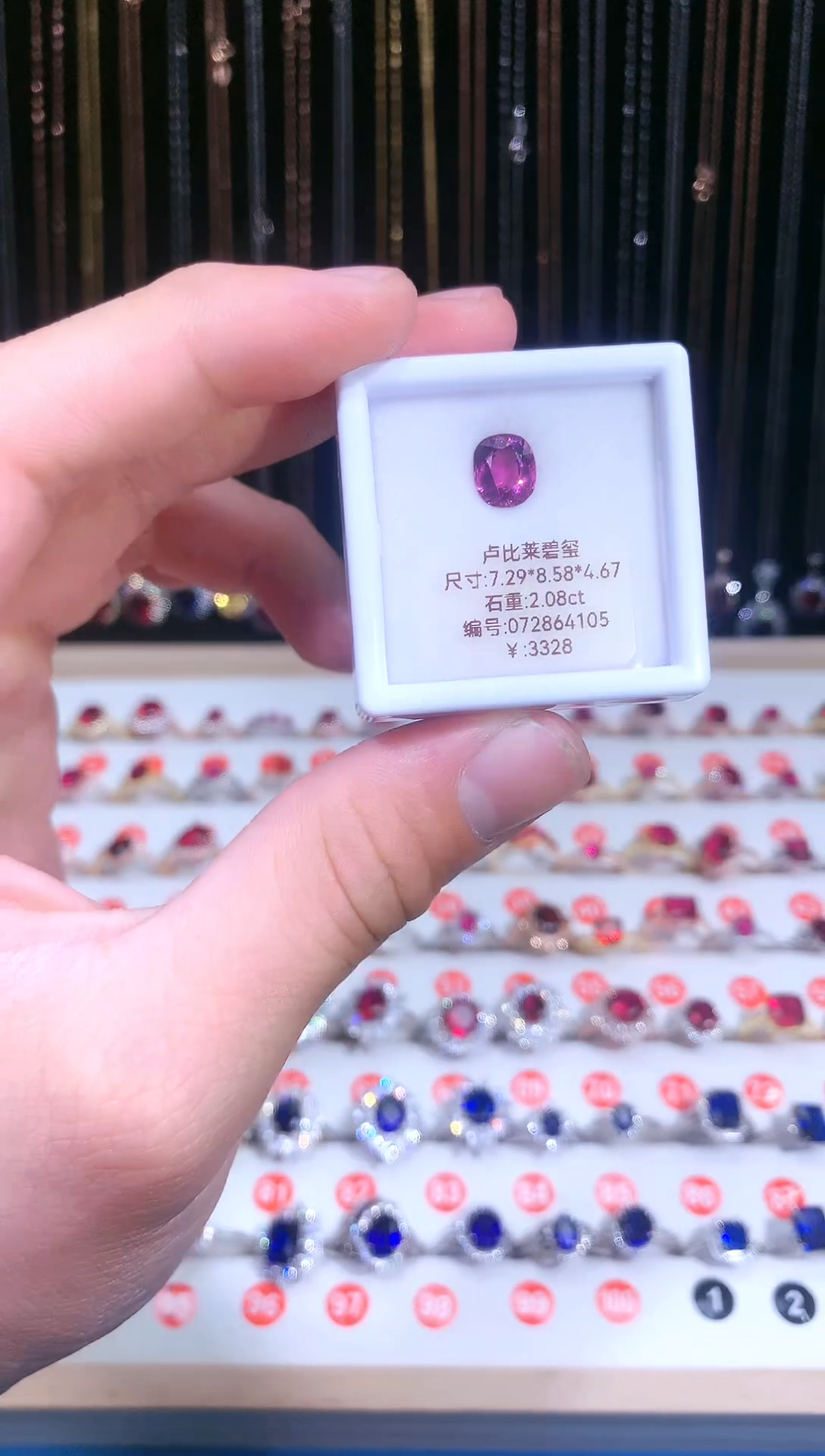 【闪购商品】碧玺珠宝奇石银S925镶嵌111111