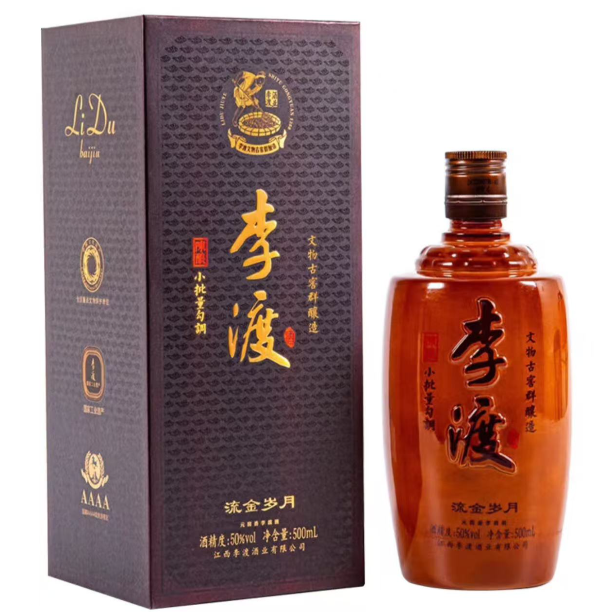李渡酒流金岁月 白酒50度500ml