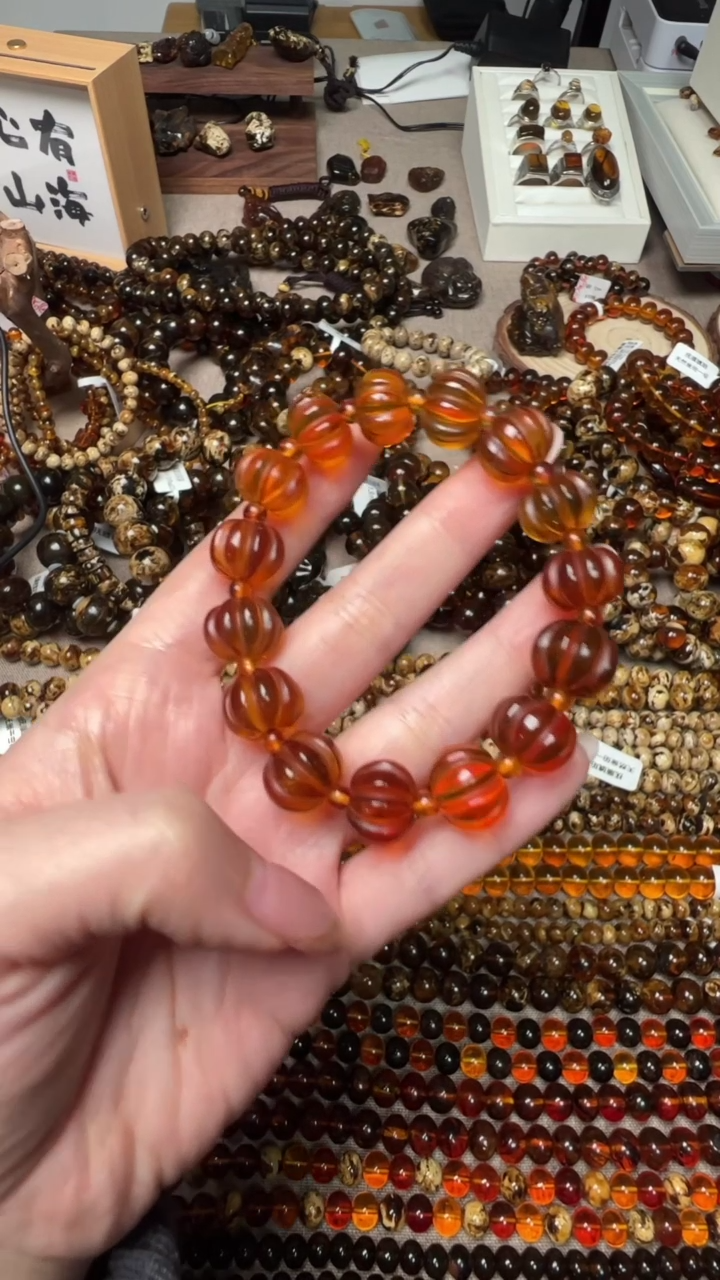 【闪购商品】琥珀手链未镶嵌抚顺琥珀