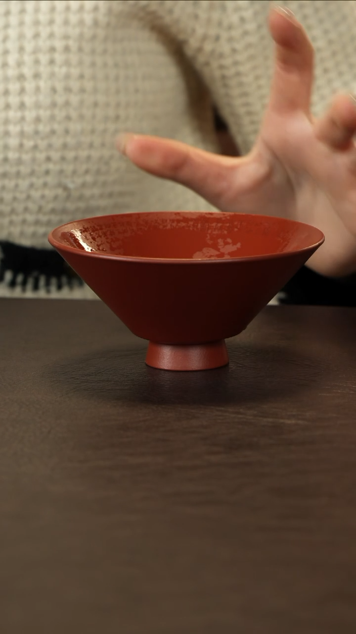 【闪购商品】紫砂茶杯直播福利谢威朱泥斗笠