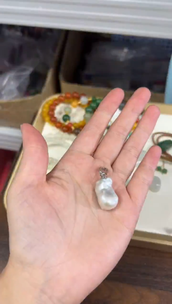 项链未镶嵌淡水珍珠孤品巴洛克珍珠吊坠[2603]