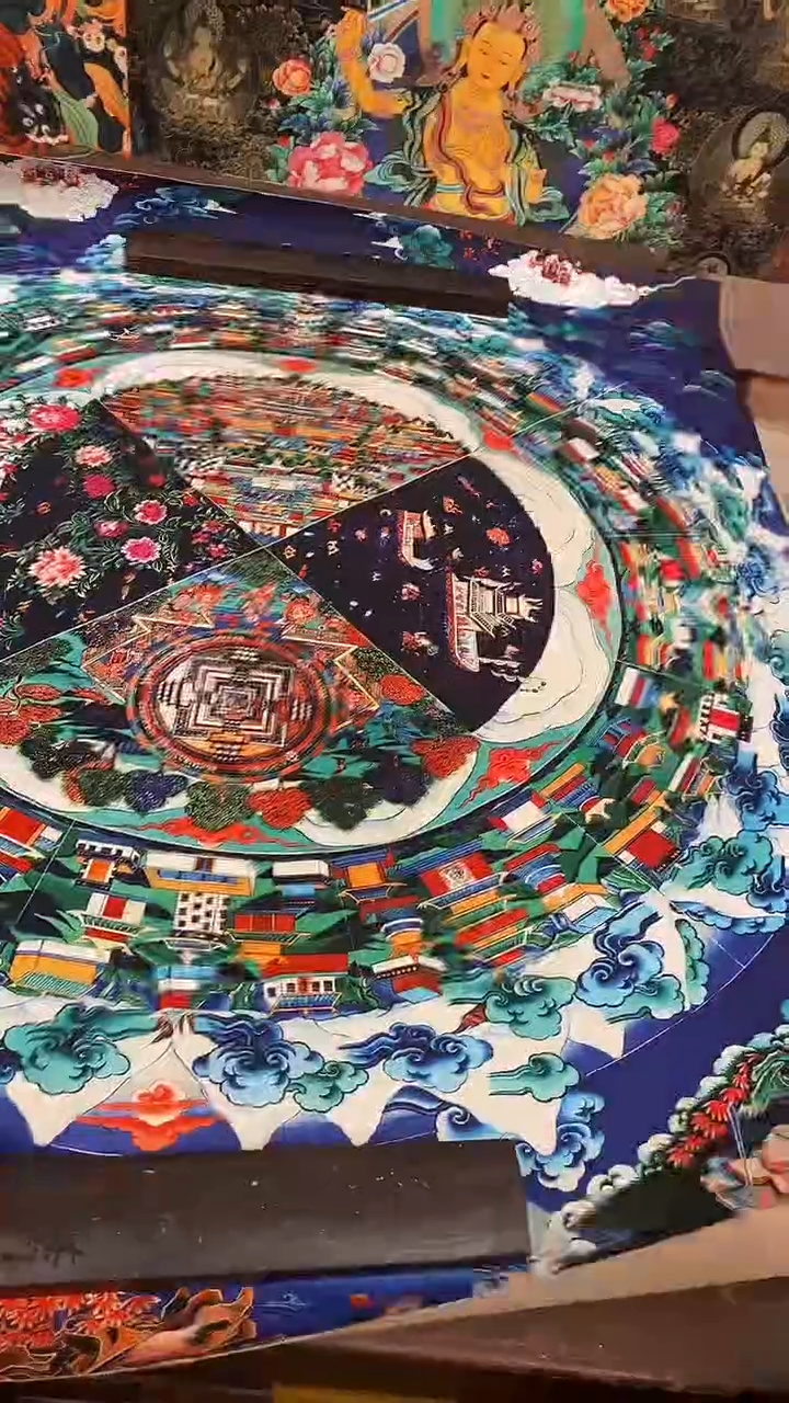 装裱画精美唐卡tk16027