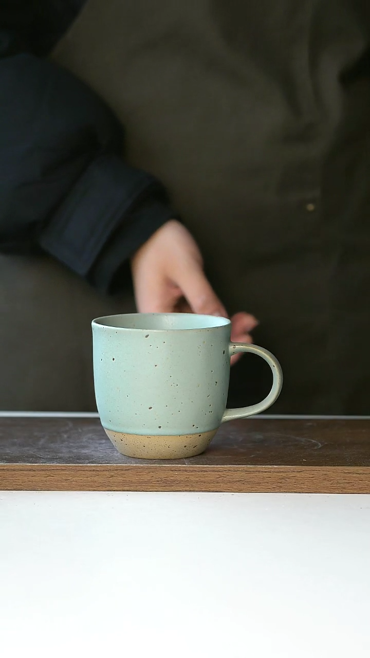 【闪购商品】陶瓷油油果绿咖啡杯260cm@4-2@