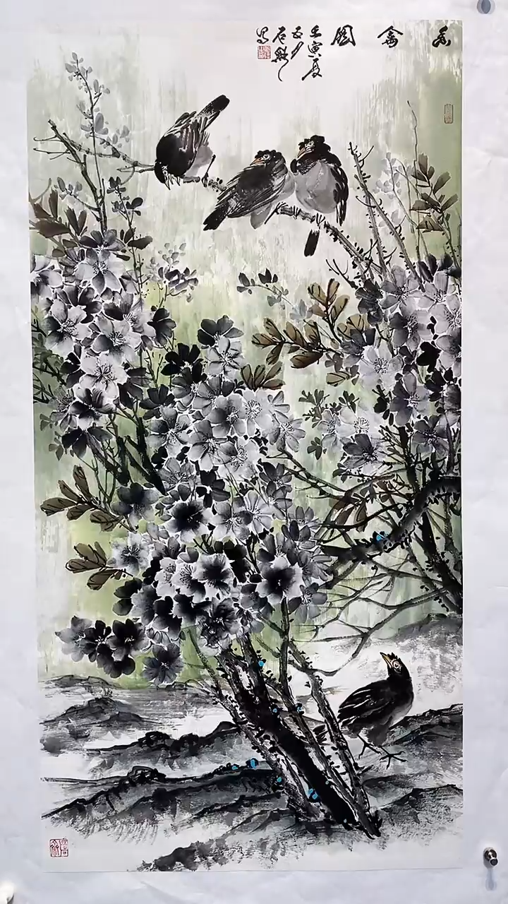 国画画都展厅明德老师国画作品22
