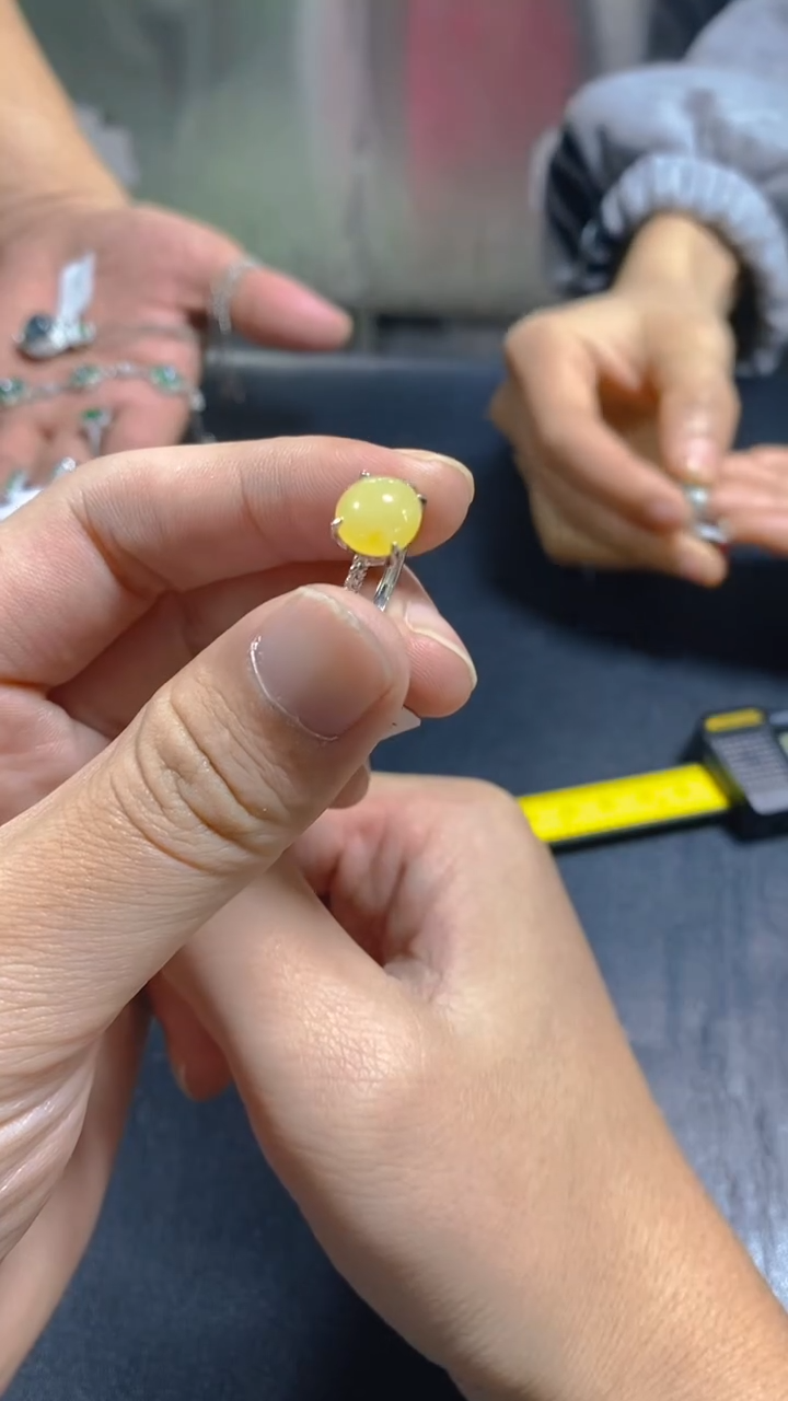 【闪购商品】翡翠戒指银S925镶嵌0162687186多样性发一