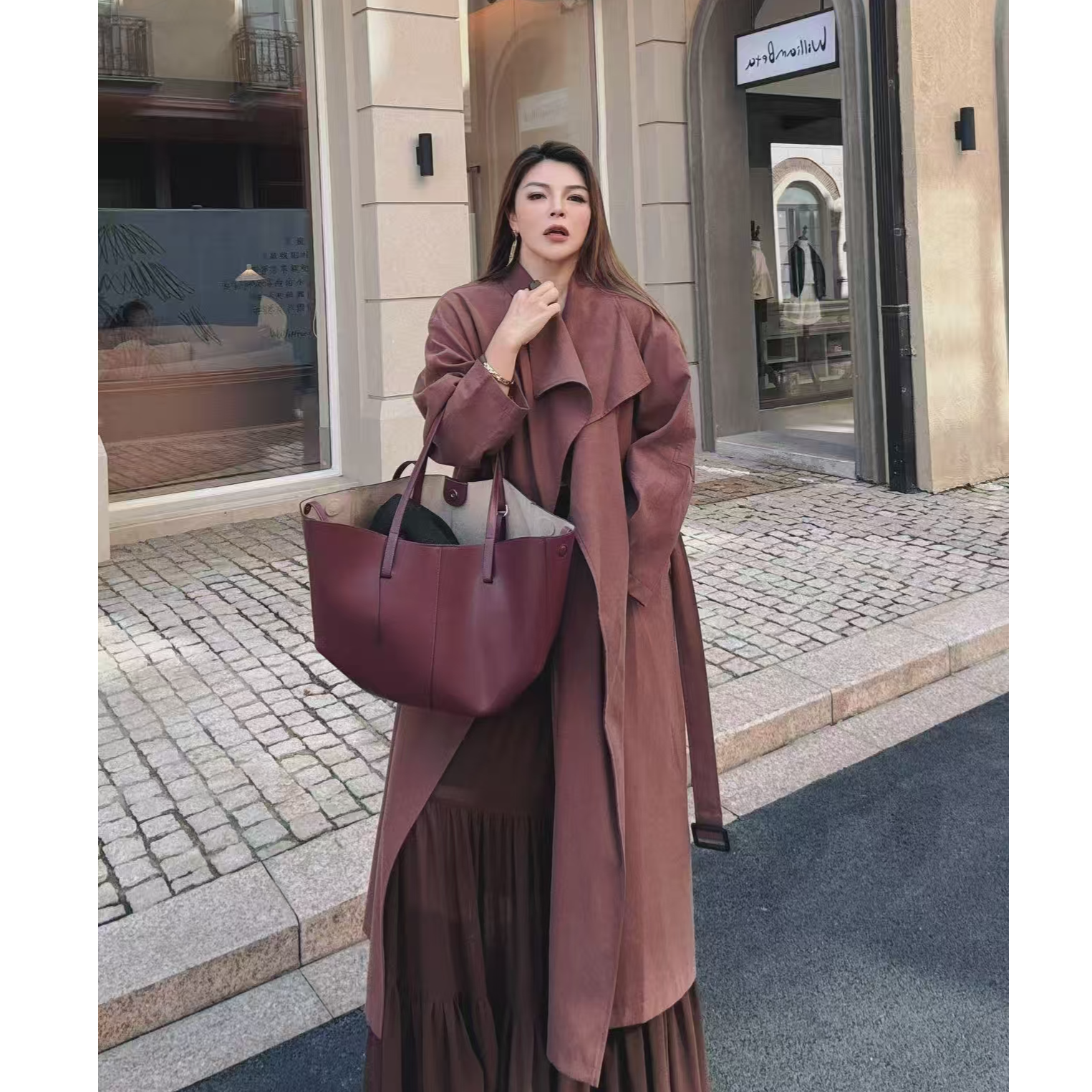 SIYI HUANG 思怡 英伦风长款风衣