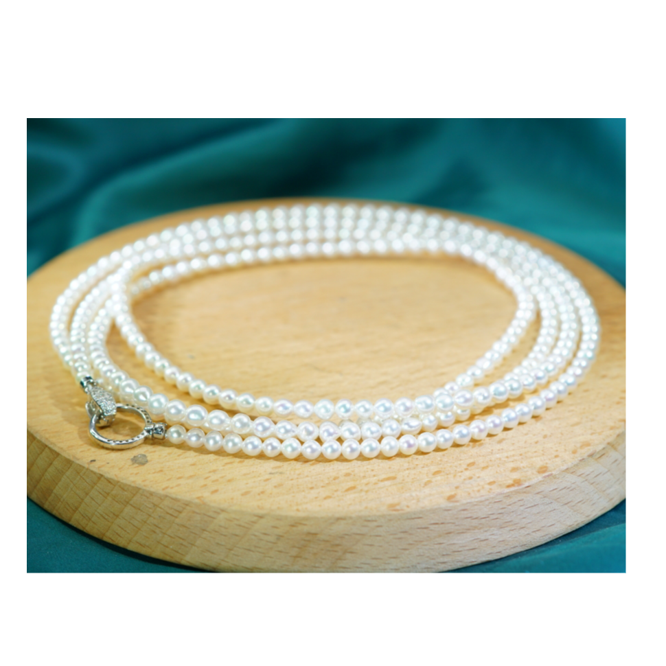 S925淡水珍珠项链3+ MX091612