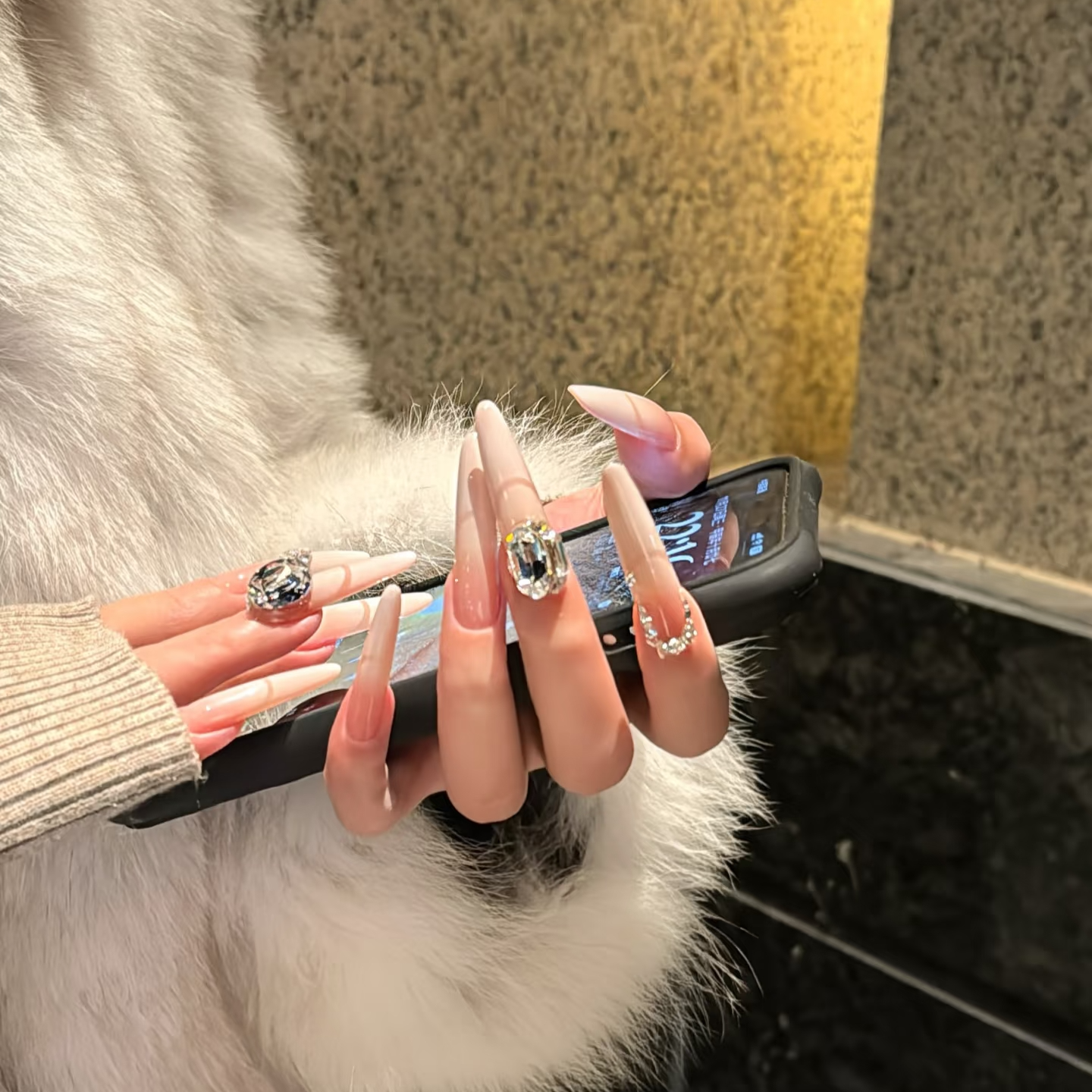 赛乐驰全家桶【1号链接1到180号各一单】新工艺美甲堆钻饰品裸色