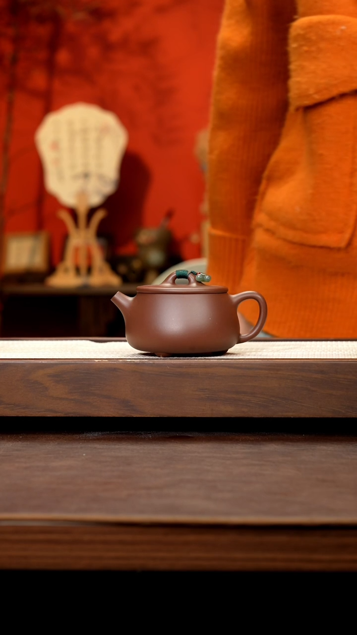 【闪购商品】紫砂茶壶底槽清平盖高瓢150cc左右