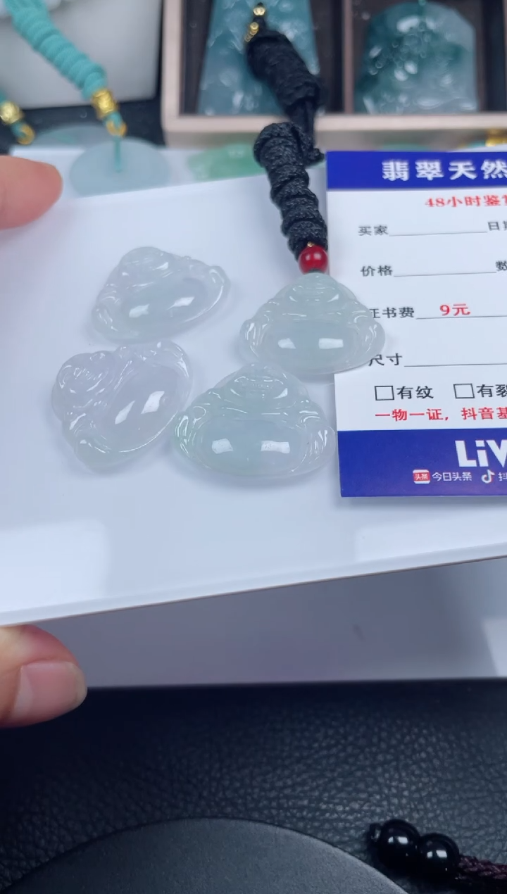 翡翠未镶嵌颈饰         