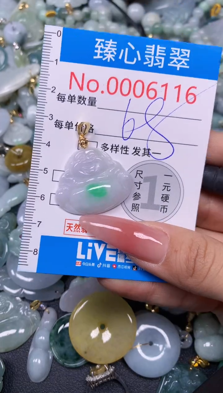 【闪购商品】翡翠颈饰未镶嵌含绳0006116