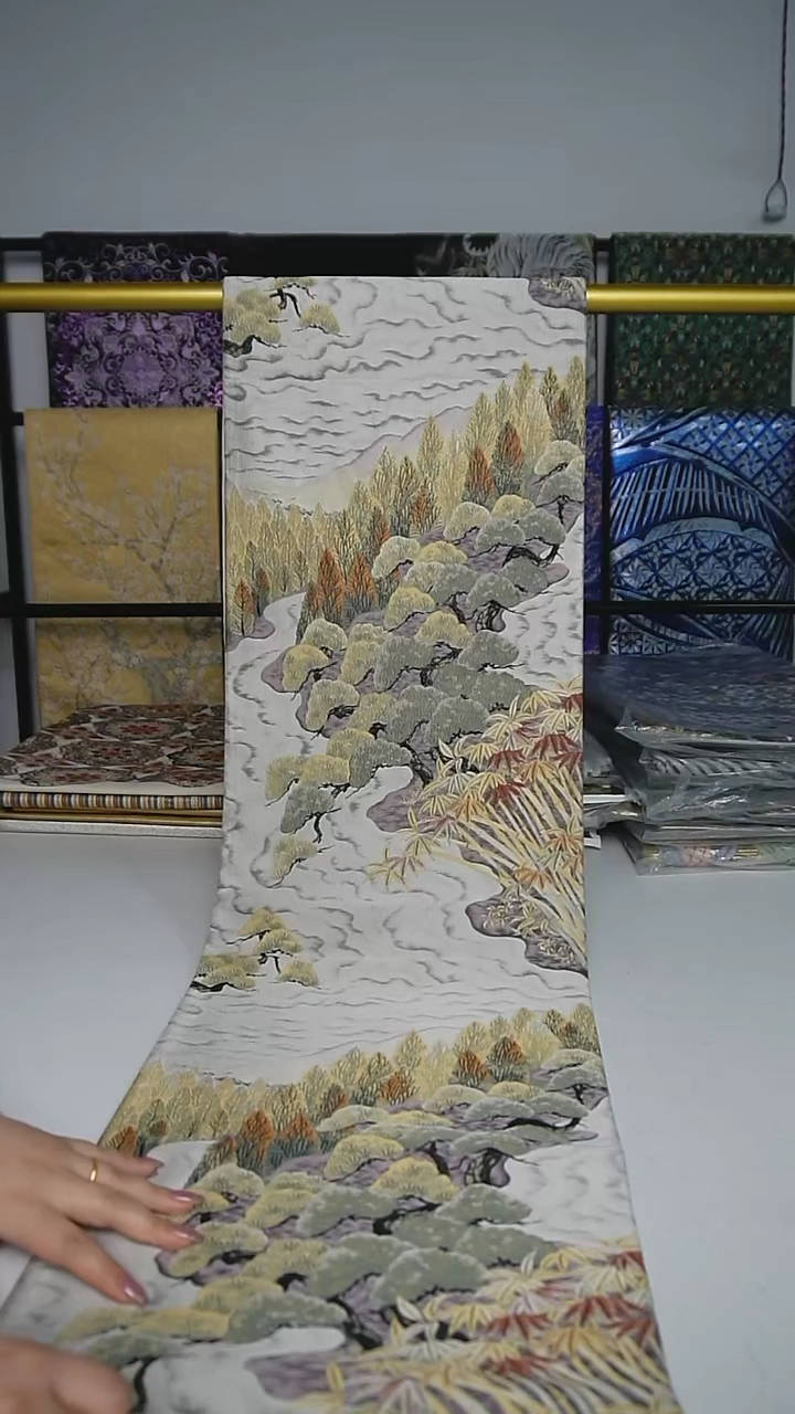 【闪购商品】织绣六通绍钯细密织风景