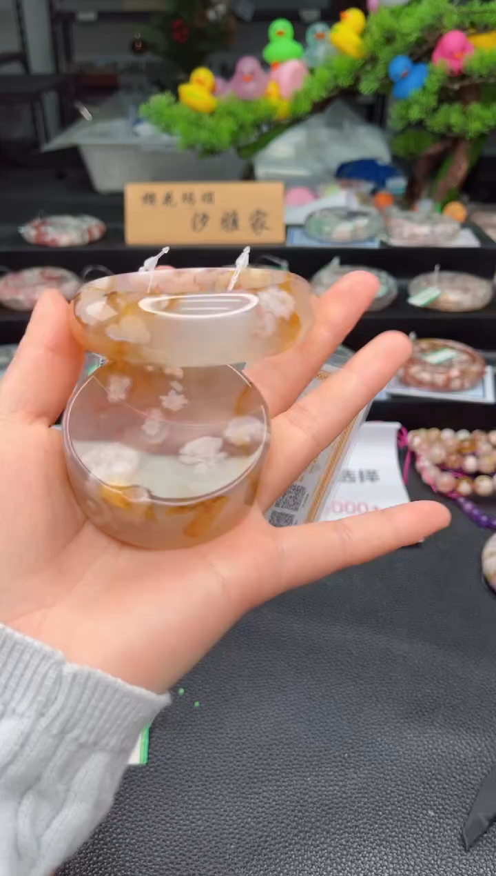 石英质玉未镶嵌手镯59圈口 （赠品镯心）6751736