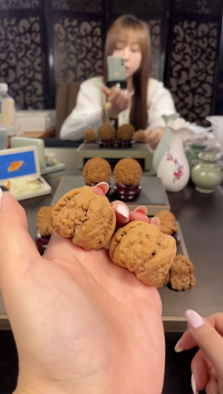 【闪购商品】文玩核桃把件蛤蟆头41尺-32