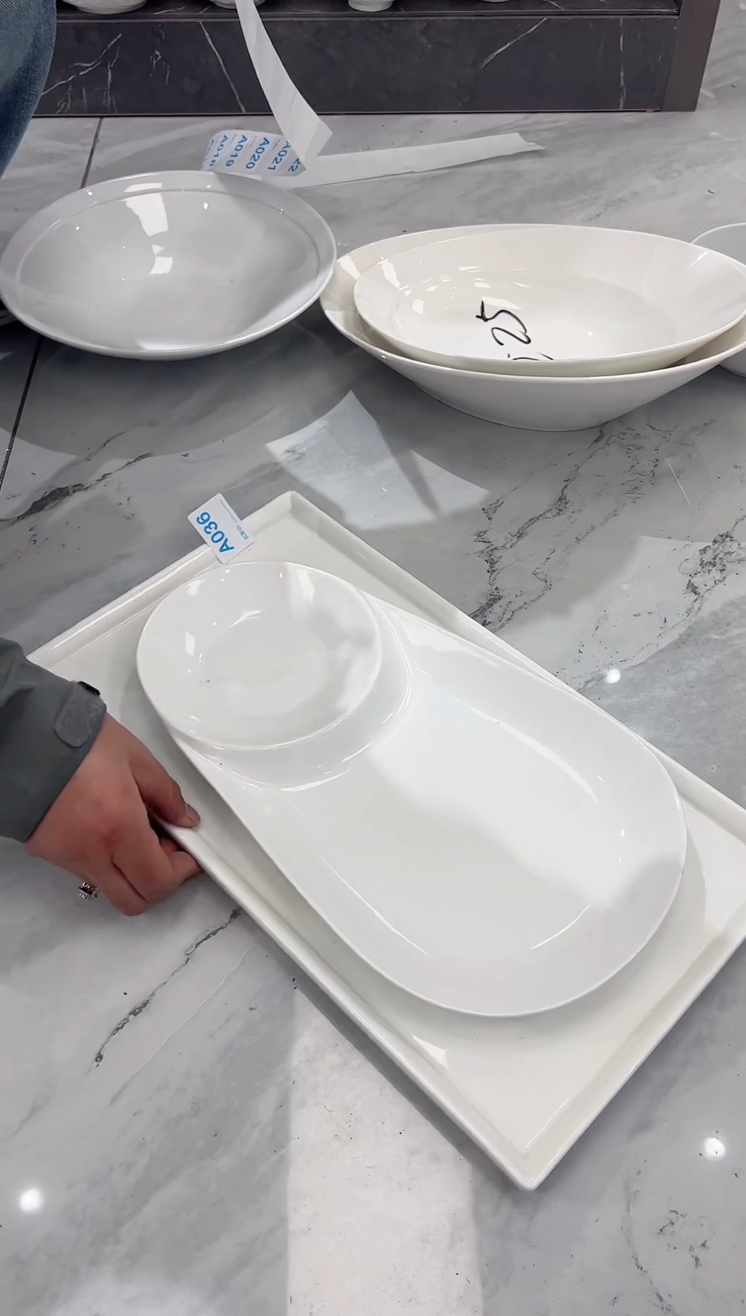 【闪购商品】盘八宝瓷器开播大蓝A036