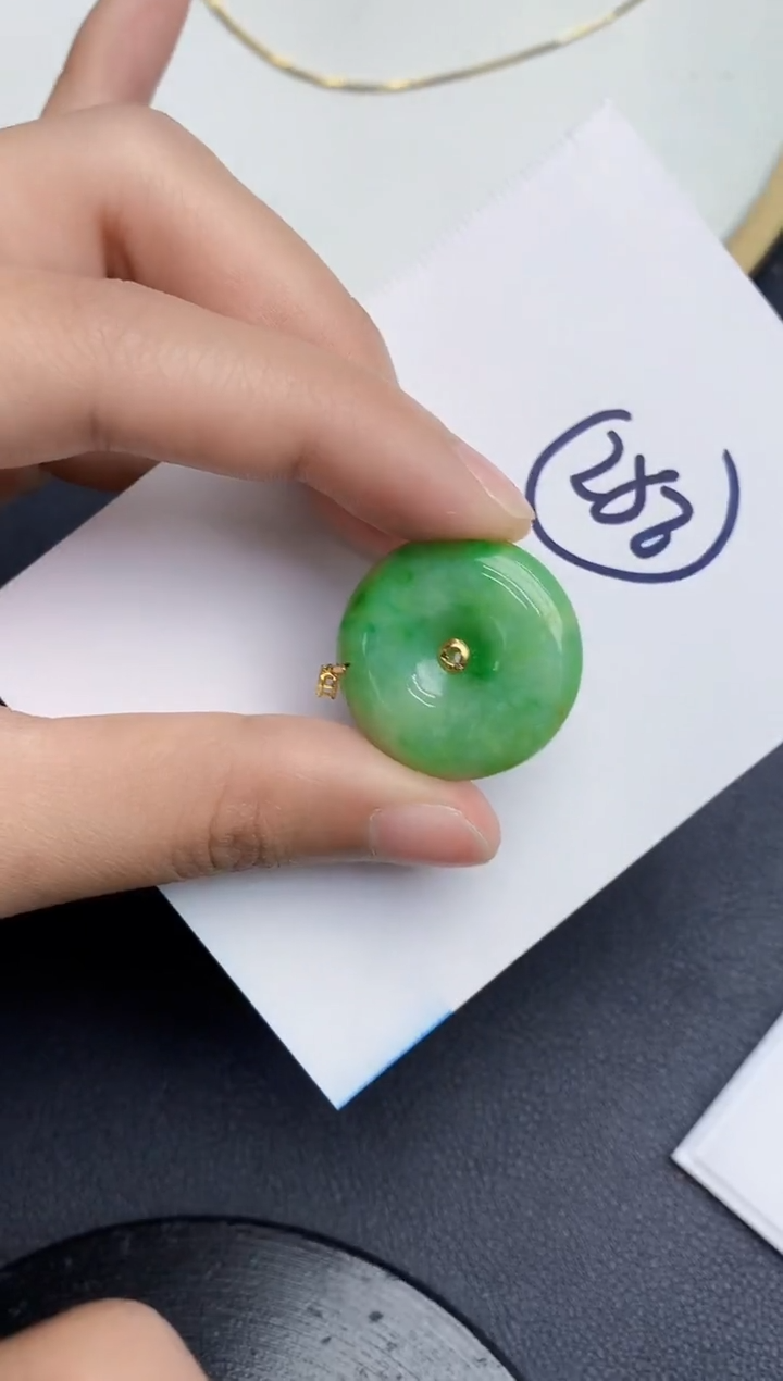 【闪购商品】翡翠颈饰18K金镶嵌000000000