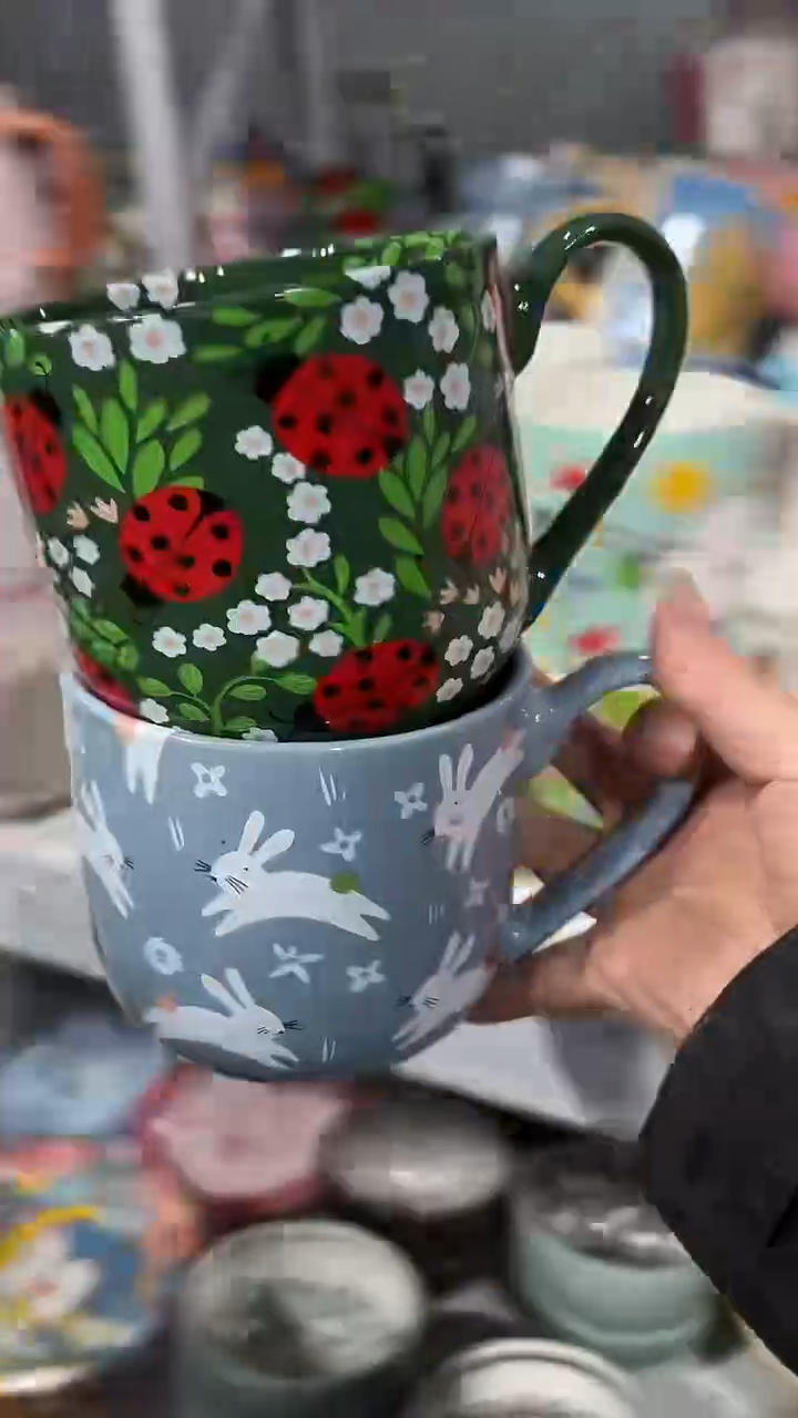 陶瓷手柄款家湖高温陶瓷杯 微瑕