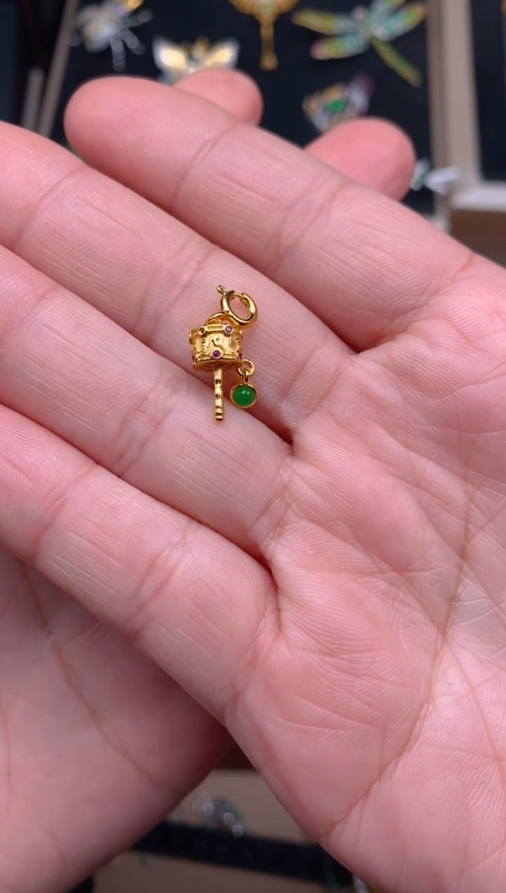 【闪购商品】翡翠项链银S925镶嵌万能扣