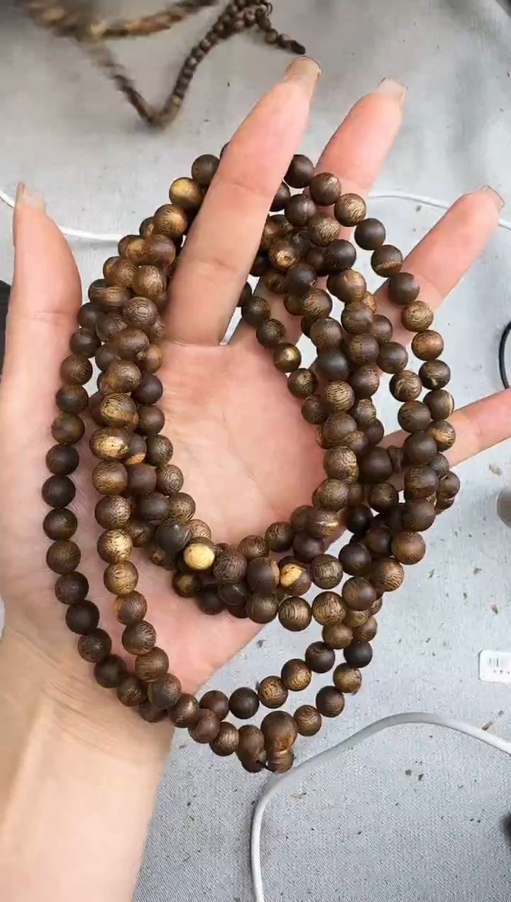 沉香手串0828张勺子圆珠多圈多样性发一