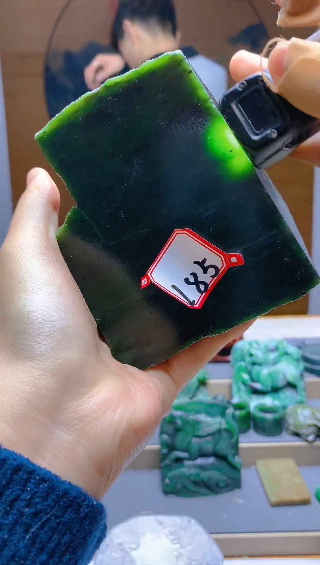 【闪购商品】和田玉（碧玉）珠宝半成品未镶嵌1