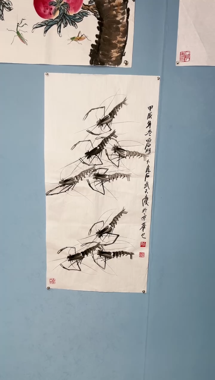 【闪购商品】国画武天庆老师水墨虾