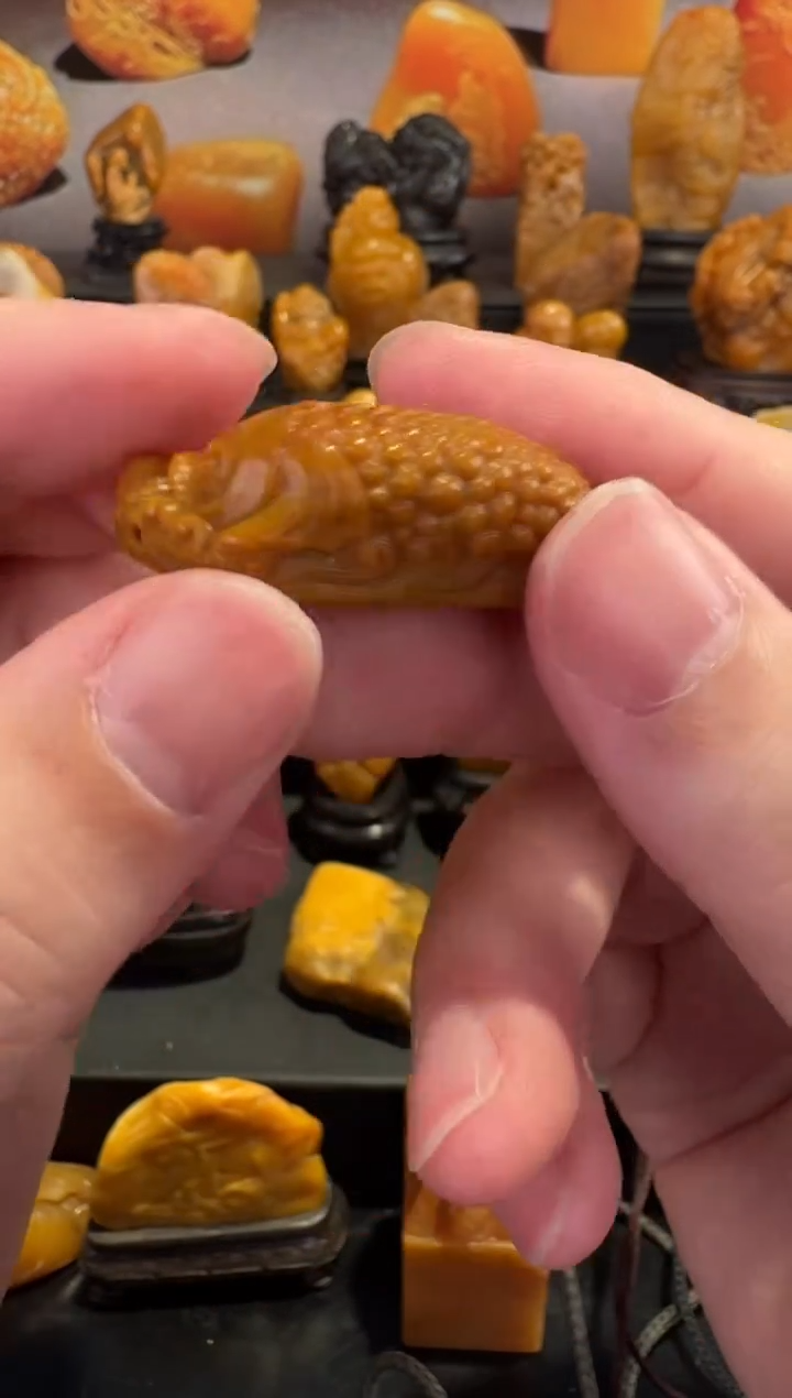 田黄石半知田黄直播间