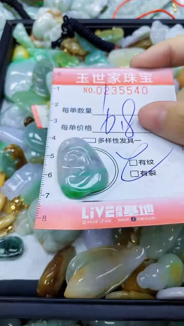 翡翠未镶嵌颈饰闪购0235540