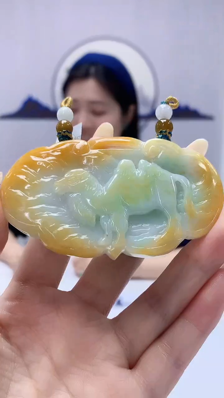 【闪购商品】定制翡翠未镶嵌0405DD-毛货挂件19
