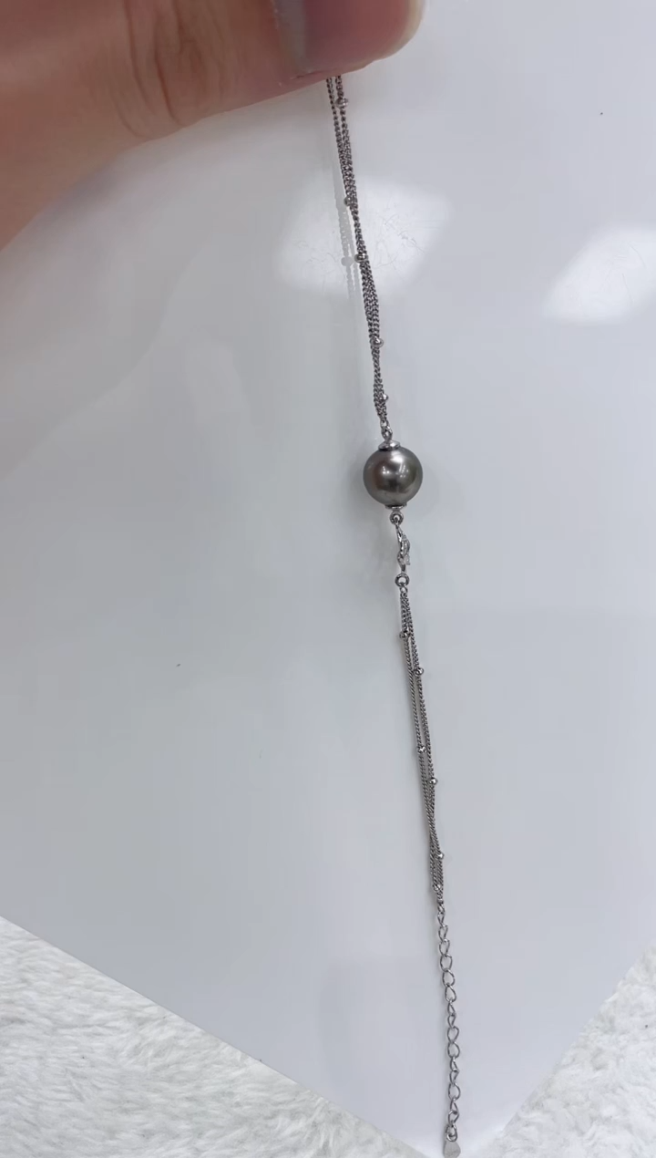 【闪购商品】海水珍珠手链银S925镶嵌海水珍珠手链