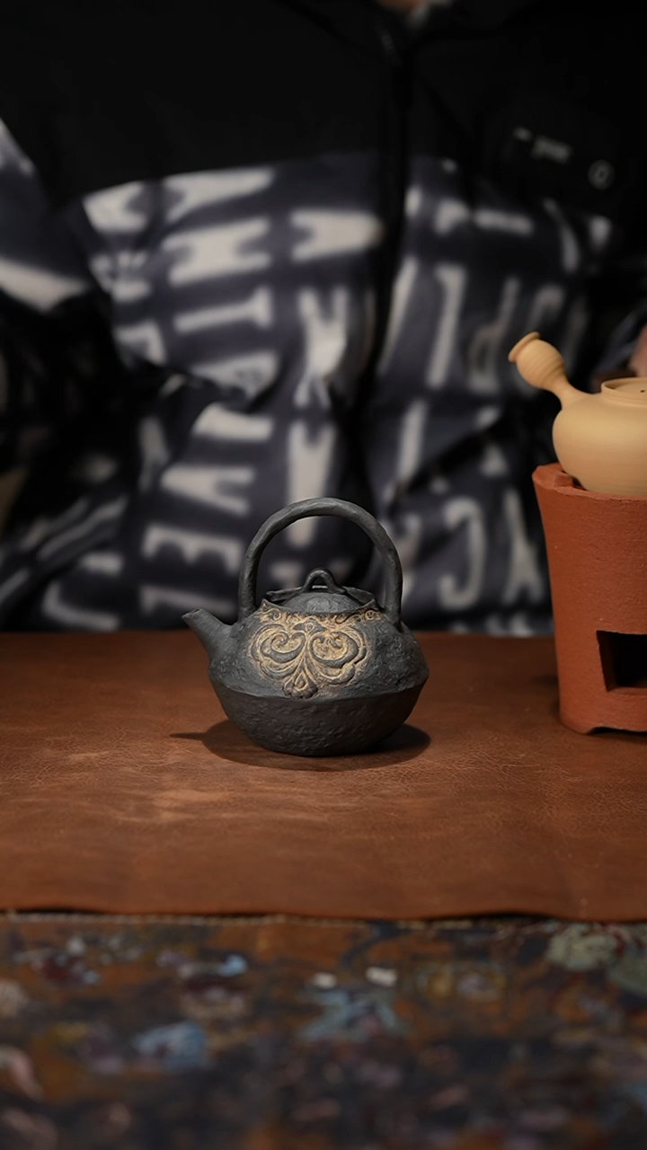 陶浮*重工黑桃提梁煮水壶