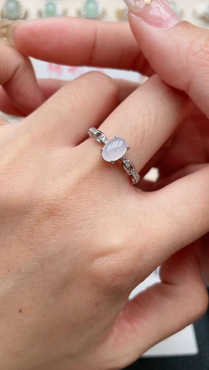 【闪购商品】翡翠戒指银S925镶嵌1111