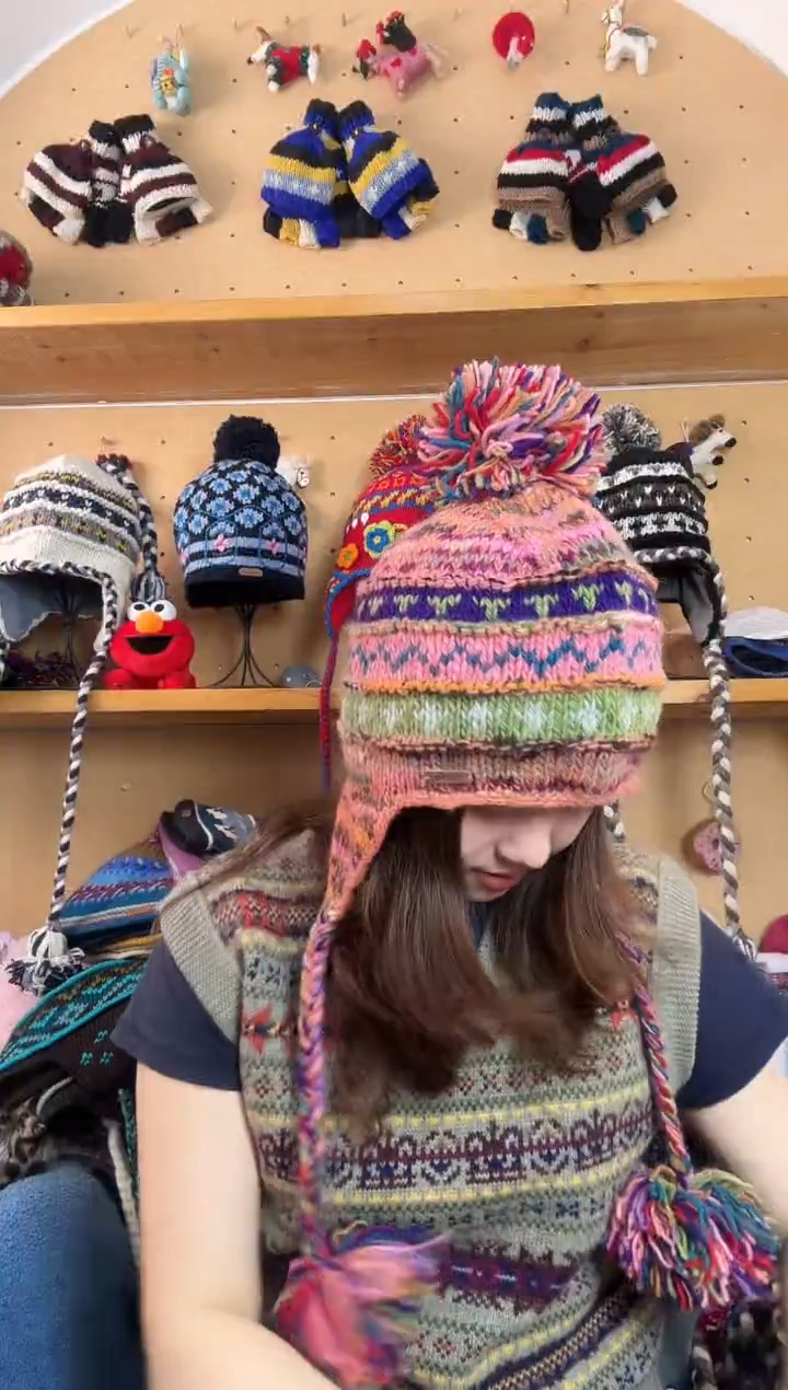 羊毛百分百纯手工帽子