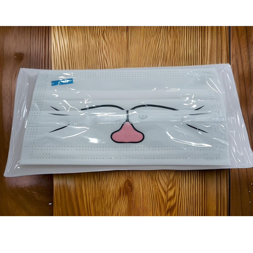 【福利】爱沃克一次性猫脸口罩*5个