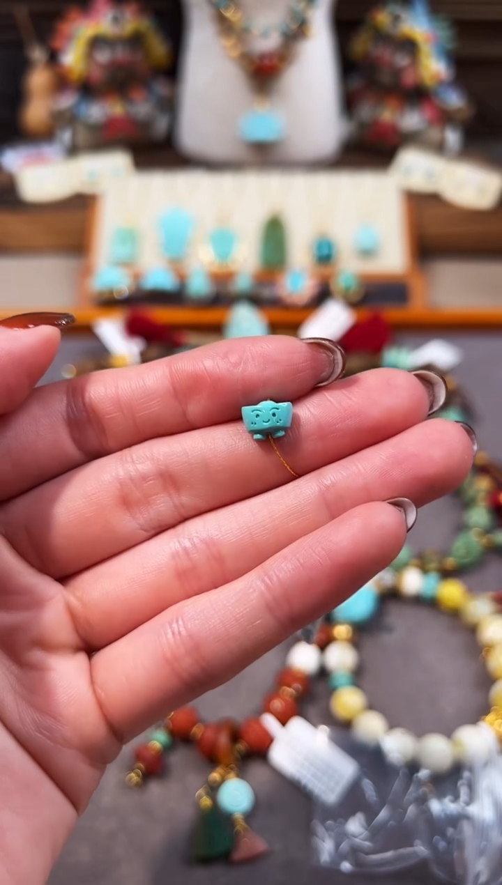 未镶嵌绿松石配饰小元宝