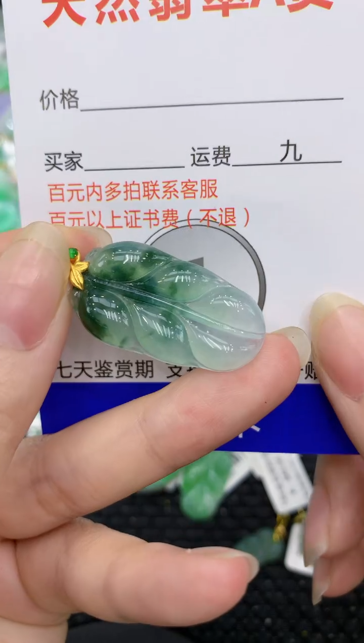 【闪购商品】翡翠颈饰18K金镶嵌8888888888