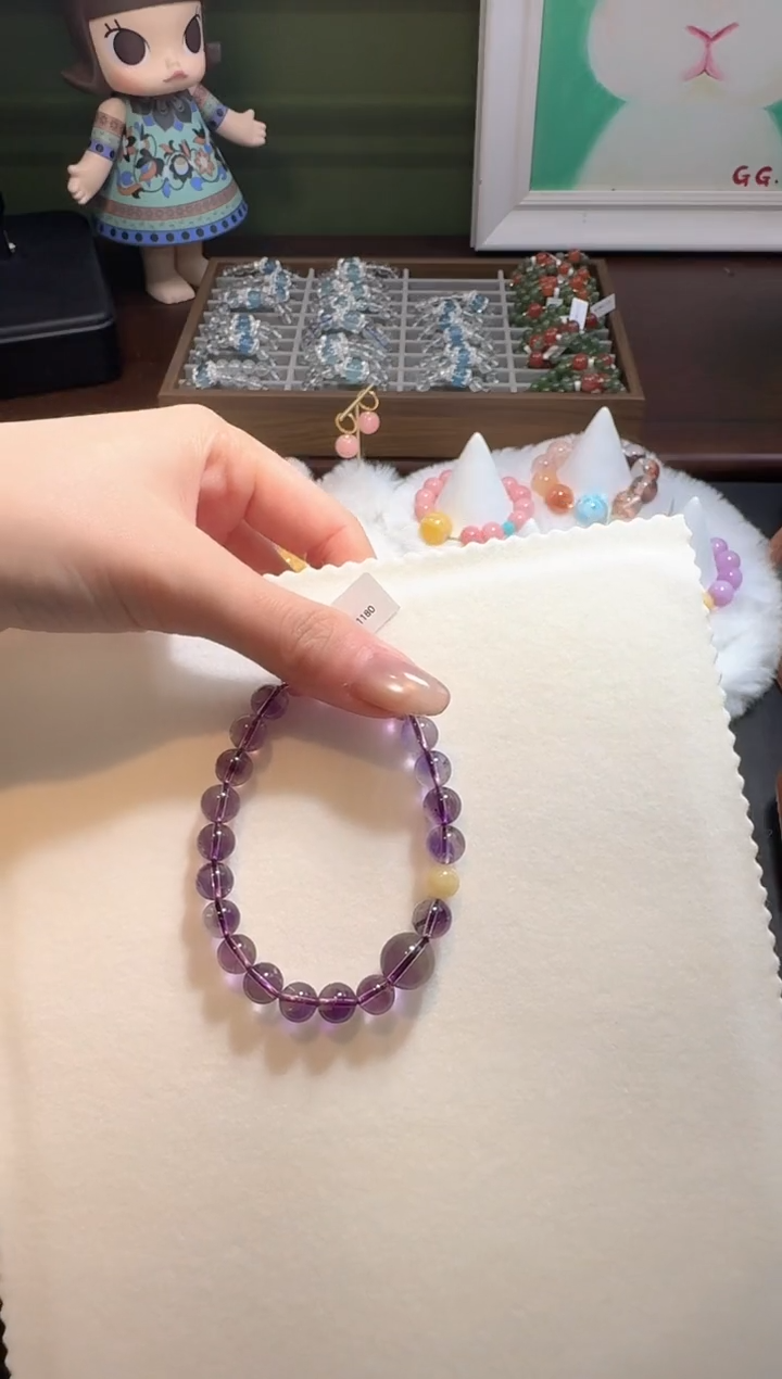 【闪购商品】水晶手串未镶嵌紫水晶手串