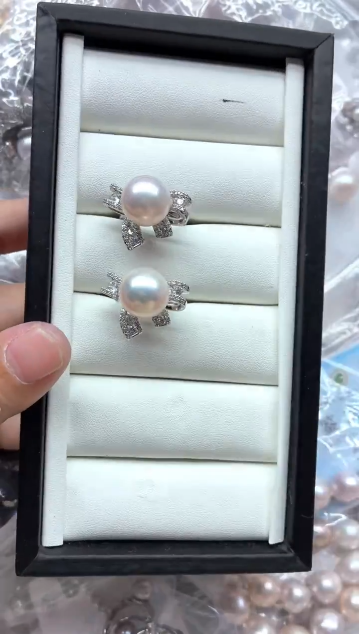 未镶嵌戒指淡水珍珠多样性发其一，非无暇