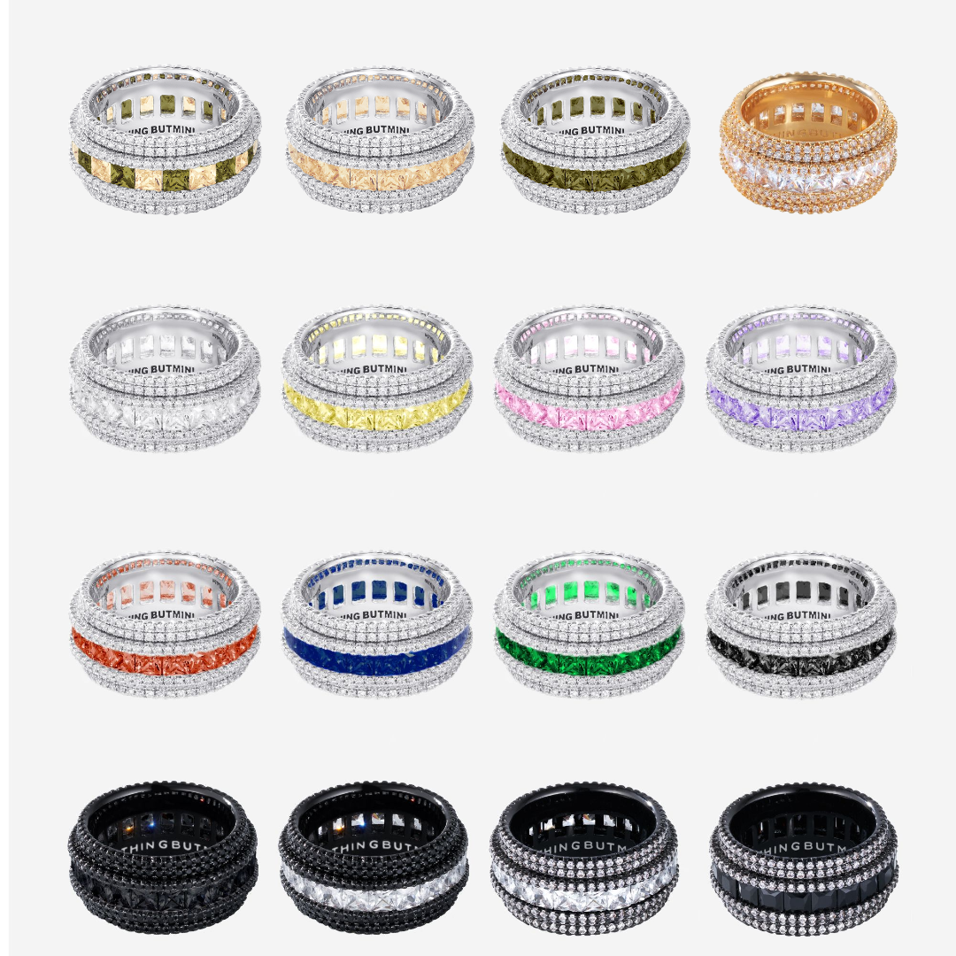 NothingButMini 铜合金合成锆石戒指 【明星同款】2026明星同款饰品