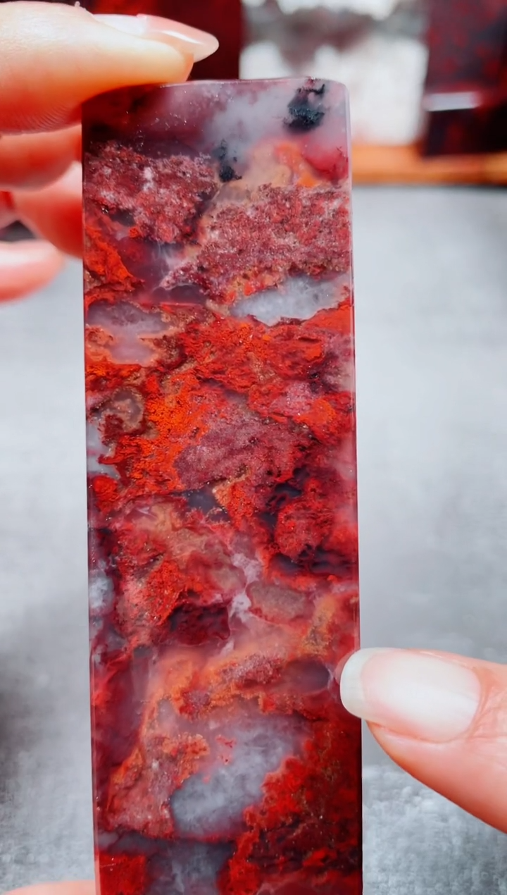 玉桂林鸡血玉素章--23