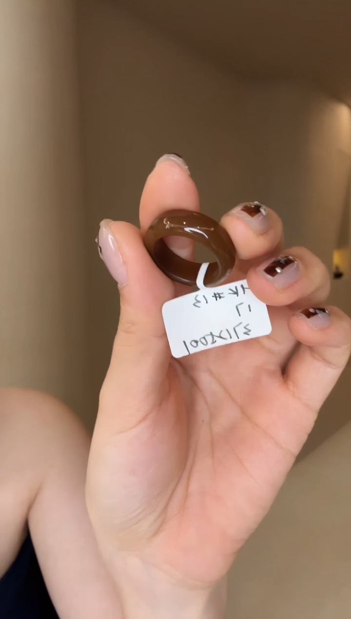 【闪购商品】和田玉戒指未镶嵌13码全糖