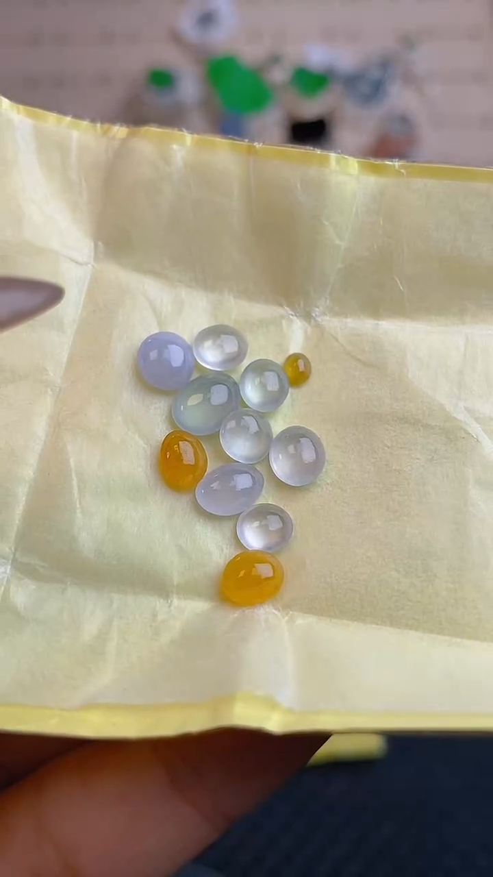 【闪购商品】翡翠耳饰未镶嵌天然A货翡翠157