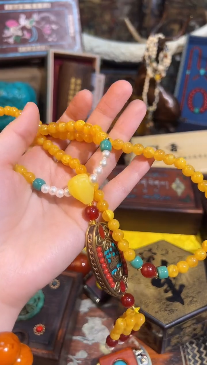 【闪购商品】蜜蜡颈饰未镶嵌58业业业业业业业业