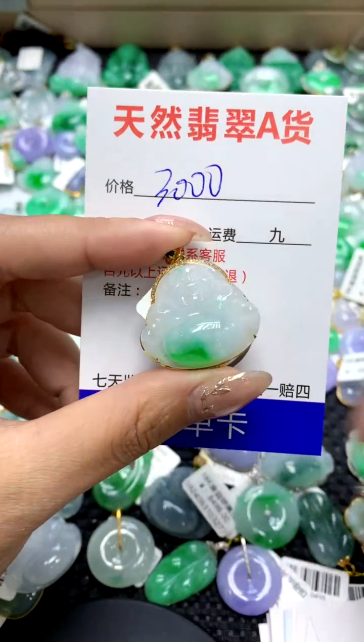 【闪购商品】翡翠颈饰18K金镶嵌11111111111111111